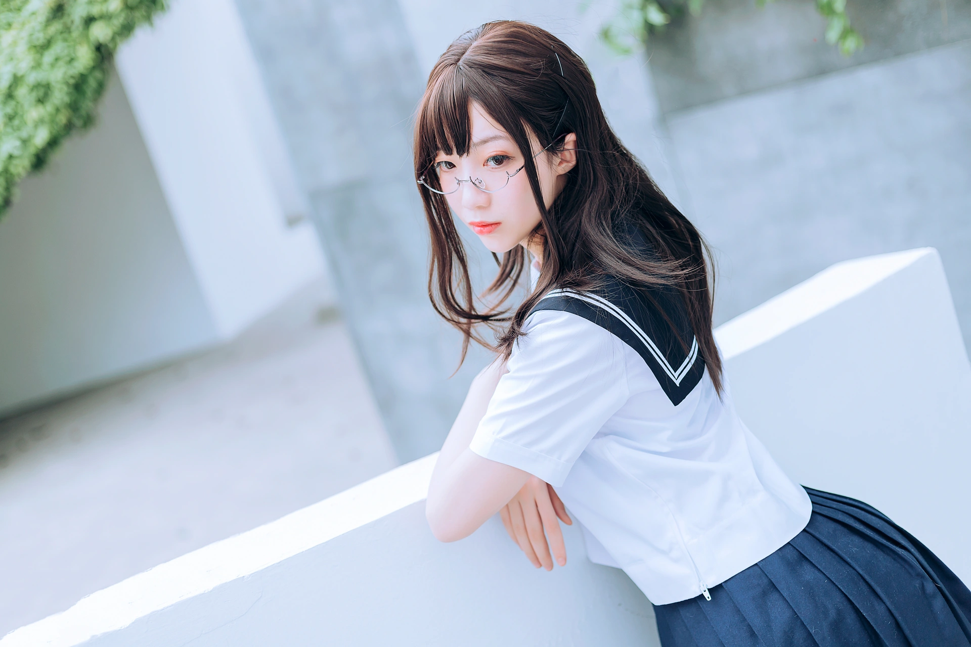 喵糖映画 - VOL.446 绿意JK 3